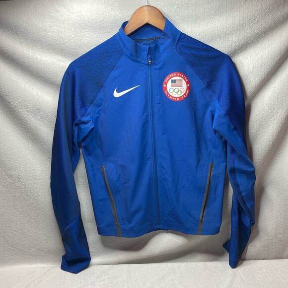 Nike Team USA 2016 Olympic Team blue lightweight jacket size extra small - Picture 1 of 8